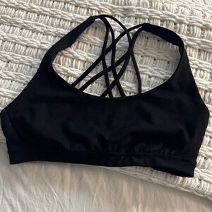 VS Women's Black Strappy Sports Bra
